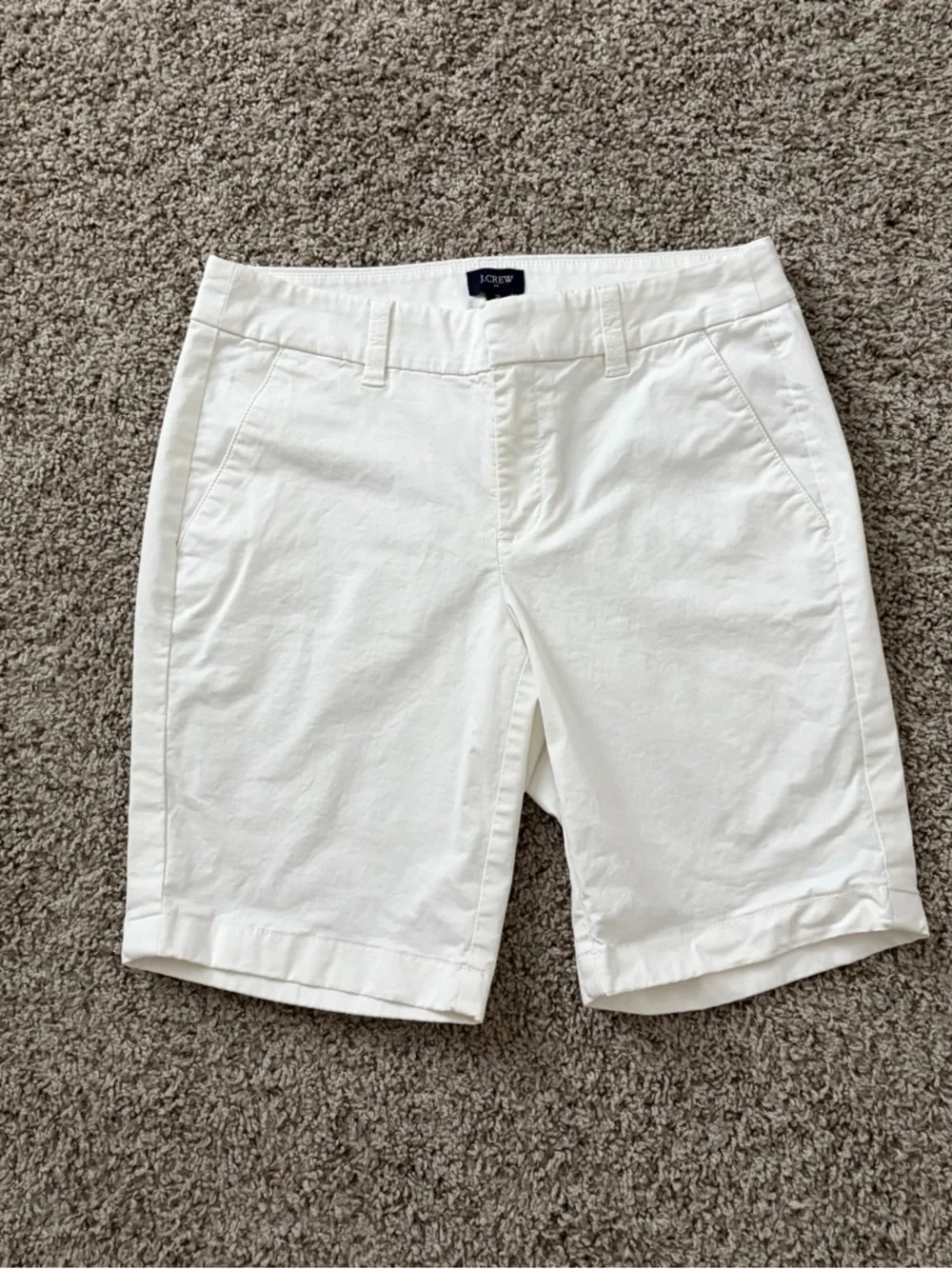 J. Crew White Women's Bermuda Shorts - Picture 1 of 4